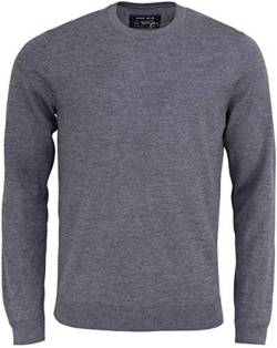 Marvelis Pullover Langarm Rundhals aus Merino Wolle dunkelgrau Größe L von Marvelis