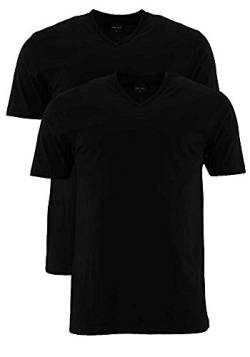 Marvelis T-Shirt schwarz V-Ausschnitt 2817/00/68, M - 2er Pack von Marvelis