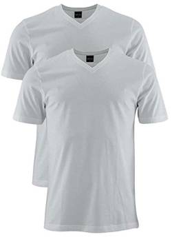 Marvelis T-Shirt weiß V-Ausschnitt 2817/00/00, XL - 2er Pack von Marvelis