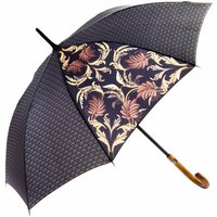 Mary Sam's Stockregenschirm Regenschirm Ø 103cm für Frauen, Länge 88cm, Automatische Öffnung, Stockregenschirm Damen, Stockschirm Sturmfest, mit Holzgriff, Groß von Mary Sam's