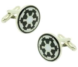 MasGemelos Manschettenknöpfe, Motiv: Star Wars Galaktisches Empire, Cufflinks, estandar, Edelstahl, Rhodium von MasGemelos