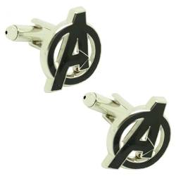 MasGemelos - Manschettenknöpfe Avengers schwarz Cufflinks von MasGemelos