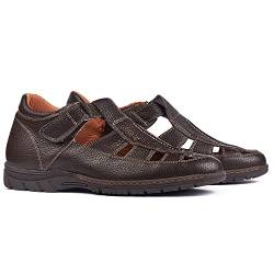 Masaltos Schuhe Herrenschuhe die auf unsichtbare Weise Ihre Körpergrösse bis zu 7 cm erhöhen. Herrenschuhe mit verstecktem Absatz. Modell Sandalia 40 von Masaltos Schuhe