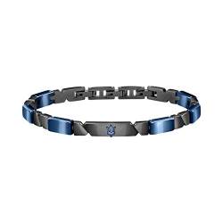 Maserati Herren Armband, JEWELS Kollektion, aus Edelstahl, Keramik, Grau und Blau PVD - JM221ATZ01 von Maserati