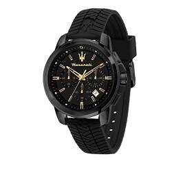 Maserati Herrenuhr, Successo Kollektion, aus Edelstahl, Silikon, mit Silikon-Armband - R8871621011 von Maserati