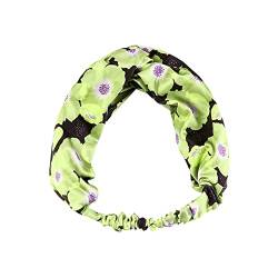 Frauen-Druck-Stirnband-elastischer Kopfwickel-Haarband-Bandana-Stirnband Dünnes Haarband Herren (Green, One Size) von Mashaouyo