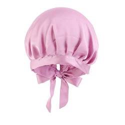 Frauen Hut Mütze Haar Turban Wrap Turban Hüte Bad Duschhaube Badehut Haarschutz Duschhauben Stirnband Joggen Damen Sommer Blau (Purple, One Size) von Mashaouyo