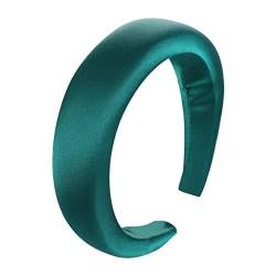 Frauen Mädchen Haarband Süßes Haar Stirnband Haar Mode Schwamm Hoop Satin Stirnband Stirnbänder Damen Glitzer (Green, One Size) von Mashaouyo