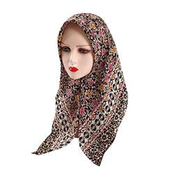 Frauen-Stirnband-neues Muster-Mode-moslemisches Stirnband-Haar-Band-bequemes Baumwollstirnband Gegenschwimmband (Brown, One Size) von Mashaouyo