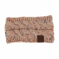 Haarband Wollgarn Buntes Punktgarn Acrylgarn Damen Stirnband Haarschmuck Damen Winter Warm Stirnband Skifahren Strickmütze Ohrwärmer Stirnbänder Stirnband Winter Herren (J, One Size) von Mashaouyo