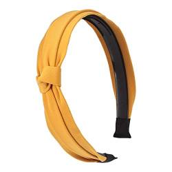 Headband Wide-Brimm Bogen Women 's samt Point Point Shaping Band Tau Haare Headwatch Fristern-Headband Stirnband Schwarz (Yellow, One Size) von Mashaouyo