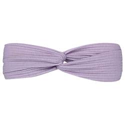 Koreanisches gestricktes Haarband für Damen, festes, elastisches Sportband, Yoga-Stirnband, Laufstirnband Klettersteigset (Purple, One Size) von Mashaouyo