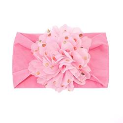 Neugeborenes Kleinkind Kinder Baby Mädchen Baby Stirnbänder Weiche Headwraps Fotografie Requisiten Haarband Kinder Jungen (Pink, One Size) von Mashaouyo