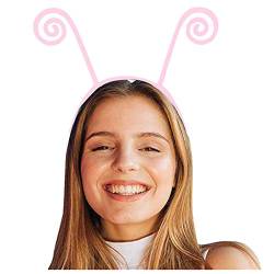 Unisex Cosplay Lustiges Zubehör antenne Design Party Kostüm Cosplay Headband Laufweste (Pink, One Size) von Mashaouyo