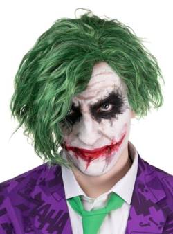 Verbrecherclown Perücke - Böser Harlekin - Joker - Kostüm-Zubehör Karneval, Halloween & Motto-Party von Maskworld