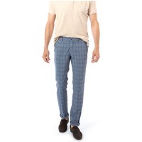 Mason's Herren Chino blau kariert Slim Fit von Mason's