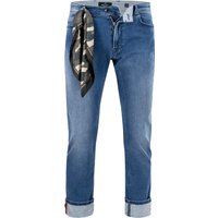 Mason's Herren Jeans blau Baumwoll-Stretch von Mason's