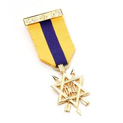 Masonic Orden der Geheimüberwachung 2. Grad Brustjuwel OSM von Masonic
