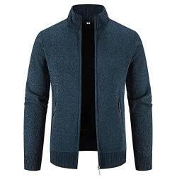 Blazer Herren Anzugjacke mit Stehkragen und Langen Ärmeln Einreiher Anzug Herbst Winter Anzugmantel Formelle Geschäftskleidung Taille zurückziehen Tunika Bluse Für Männer M 5XL von Masrin