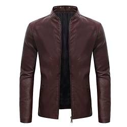 Blazer Herren Anzugjacke mit Stehkragen und Langen Ärmeln Einreiher Anzug Herbst Winter Anzugmantel Formelle Geschäftskleidung Taille zurückziehen Tunika Bluse Für Männer M 5XL von Masrin