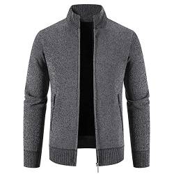 Blazer Herren Anzugjacke mit Stehkragen und Langen Ärmeln Einreiher Anzug Herbst Winter Anzugmantel Formelle Geschäftskleidung Taille zurückziehen Tunika Bluse Für Männer M 5XL von Masrin