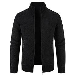 Blazer Herren Anzugjacke mit Stehkragen und Langen Ärmeln Einreiher Anzug Herbst Winter Anzugmantel Formelle Geschäftskleidung Taille zurückziehen Tunika Bluse Für Männer M 5XL von Masrin