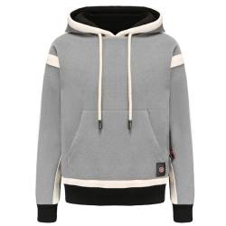 Masrin Heizjacke für Damen und Herren Beheizbare Jacke mit 3 Temperaturstufen Langarm Kapuzenjacke Unisex Winterjacke USB Elektrische Daunenjacke Beheizter Übergangsjacke Outdoor Thermo Sweatjacke von Masrin