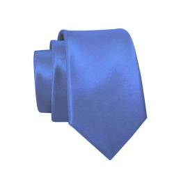 Massi Morino Krawatte hellblau schmal für Herren - 6 cm - Tie Schlips uni einfarbig I Slim Fit Kravatte babyblau von Massi Morino