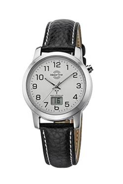 Master Time Funk Quarz Damen Uhr Analog-Digital mit Leder Armband MTLA-10295-12L von Master Time