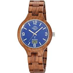 Master Time Herren-Funkuhr Specialist mit Holzband MTGW-10747-31W von Master Time