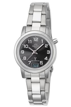 Master Time MTLA-10695-21M Funk-Armbanduhr für Damen Basic mit Stahlband von Master Time