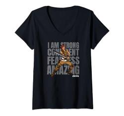 Damen Masters Of The Universe Teela Strong Confident Fearless T-Shirt mit V-Ausschnitt von Masters Of The Universe