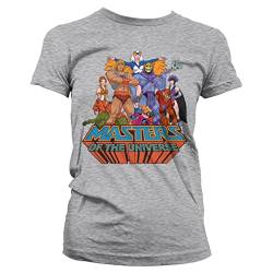 Masters of the Universe Offizielles Lizenzprodukt Damen T-Shirt (Heather-Grau), Small von Masters of the Universe