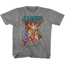 Masters of the Universe - - Unisex-Kind The Whole Gang T-Shirt, Youth X-Small, Graphite Heather von Masters of the Universe