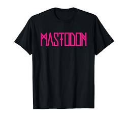 Mastodon – Neon Pink Logo T-Shirt von Mastodon