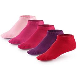 10 Paar Sneaker Socken von Mat & Vic's für Sie und Ihn | Cotton classic (35-38, Berry Colors - rot rosa pink lila) | 35 36 37 38 39 40 41 42 43 44 45 46 47 48 49 50 von Mat and Vic's