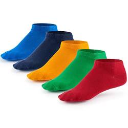 5 Paar Sneaker Socken von Mat & Vic's für Sie und Ihn | Cotton classic (35-38, Fun Colors - bunt) | 35 36 37 38 39 40 41 42 43 44 45 46 47 48 49 50 von Mat and Vic's
