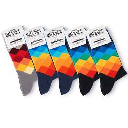 5 Paar Socken von Mat & Vic's für Sie und Ihn - Cotton classic Socks, gekämmte Baumwolle, ohne drückende Naht, Komfortbund, OEKO-TEX Standard 100, Diamond Jeans, 35-38 von Mat and Vic's