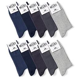 Mat and Vic’s Cotton Classic Socken, 10 Paar, größe 35/38, Jeans Colors von Mat and Vic's