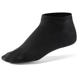 Mat & Vic's Sneaker Socken, 10 Paar, Cotton classic, Oeko-Tex Standard 100, Schwarz, 35-38 von Mat and Vic's