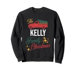 The Kelly Family Weihnachts-Schlafanzug, Geschenk Sweatshirt von Matching Christmas Pajamas Family Surname PJ Gifts