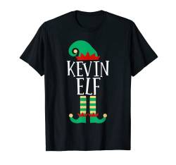 Der Kevin Elf Lustiger Familien-Schlafanzug T-Shirt von Matching Family Christmas Personalized Elf Pajamas