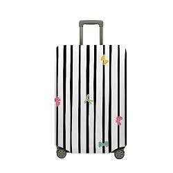 3D Geschenkbox-Muster Kofferschutzhülle Mateju Elastisch Kofferhülle 18-32 Zoll, Cover Reisekoffer Hülle Trolley Case Schutzhülle Luggage Cover Waschbare Staubdichte Kofferbezug (XL,Gestreift) von Mateju