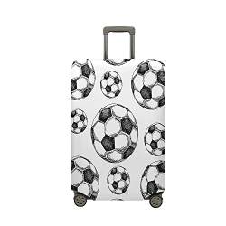 Kofferschutzhülle Elastisch Kofferhülle 18-32 Zoll, Mateju Fußball Gepäck Cover Reisekoffer Hülle Trolley Case Schutzhülle Luggage Cover Waschbare Staubdichte Kofferbezug (XL,Skizze) von Mateju