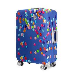 Mateju 18"-32" Kofferschutzhülle, Elastisch Kofferhülle, Gepäck Cover Reisekoffer Hülle Trolley Case Schutzhülle Luggage Cover Waschbare Staubdichte Kofferbezug (Luftballons,XL) von Mateju