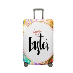 Mateju Kofferschutzhülle 18-32 Zoll Elastisch Kofferhülle, 3D Hen's Egg Cover Reisekoffer Hülle Trolley Case Schutzhülle Luggage Cover Waschbare Staubdichte Kofferbezug (Tulpen,XL) von Mateju