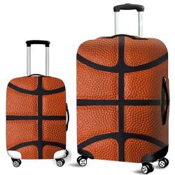 Mateju Kofferschutzhülle Elastisch Kofferhülle, 3D Basketball Druck Gepäck Cover Reisekoffer Hülle Trolley Case Schutzhülle Luggage Cover Waschbare Staubdichte Kofferbezug (#,S) von Mateju