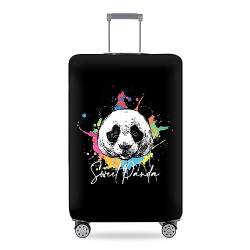 Mateju Kofferschutzhülle Elastisch Kofferhülle 18-32 Zoll, 3D Panda Muster Gepäck Cover Reisekoffer Hülle Trolley Case Schutzhülle Luggage Cover Waschbare Staubdichte Kofferbezug (XL,Graffiti) von Mateju