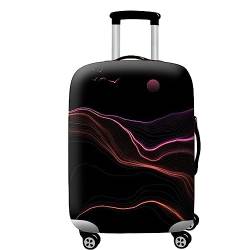 Mateju Suitcase Cover 18-32 Inch Luggage Covers Protectors, 3D Trolley Case Protective Cover Washable Anti-Scratch Elastic Cheap Travel Suitcase Protector (Wüsten Sonnenuntergang,L) von Mateju