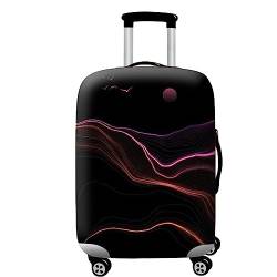 Mateju Suitcase Cover 18-32 Inch Luggage Covers Protectors, 3D Trolley Case Protective Cover Washable Anti-Scratch Elastic Cheap Travel Suitcase Protector (Wüsten Sonnenuntergang,M) von Mateju